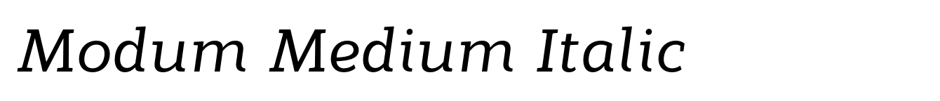Modum Medium Italic image